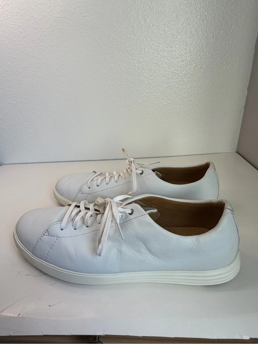 Size 13 Cole Haan Grand OS C26515 Crosscourt Cross Court Men’s White Sneakers